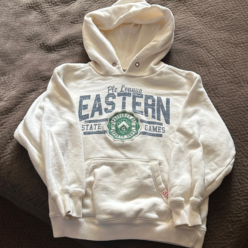 The Children's Place White and Blue Hoodie